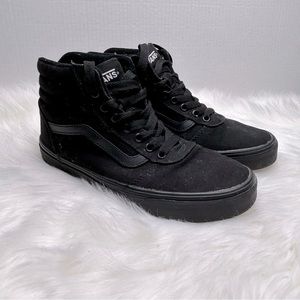 Vans Sk8-hi high top black classic vans skate sneakers size 8